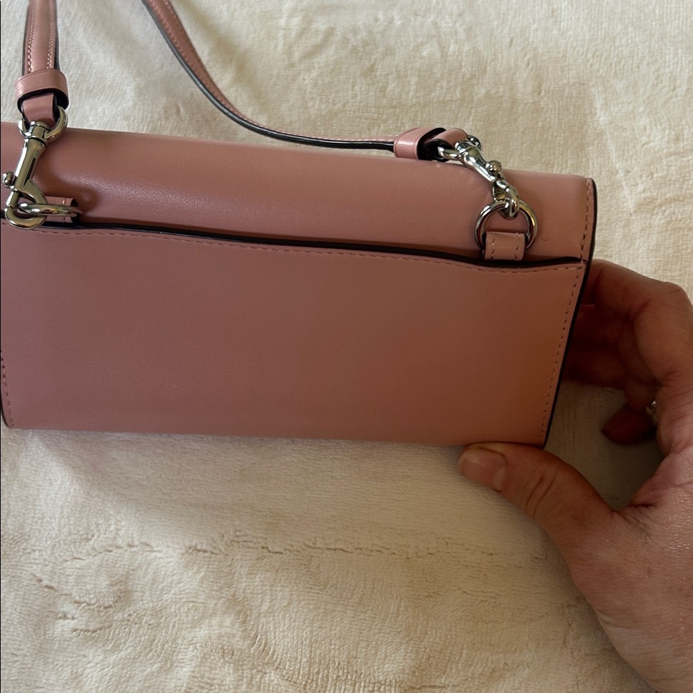 Coach Blush Pink Crossbody/ Clutch - Picture 6 of 8